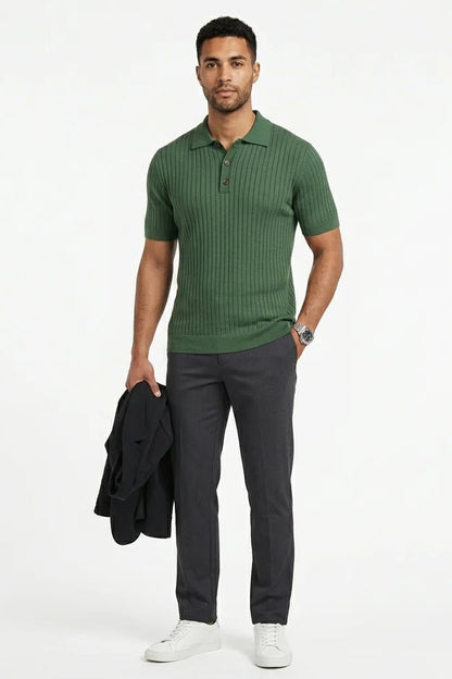 Men’s Slim Fit Smart Casual Polo Shirt