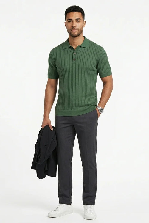Men’s Slim Fit Smart Casual Polo Shirt
