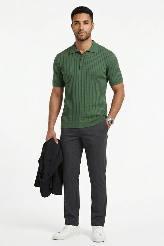 Men’s Slim Fit Smart Casual Polo Shirt