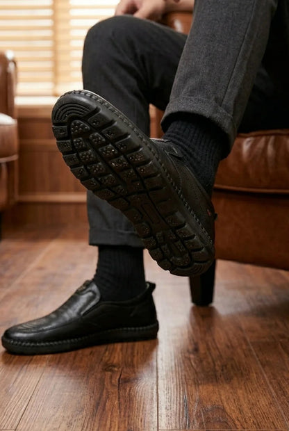 Men’s PU Leather Loafers – Casual Slip-On Comfort
