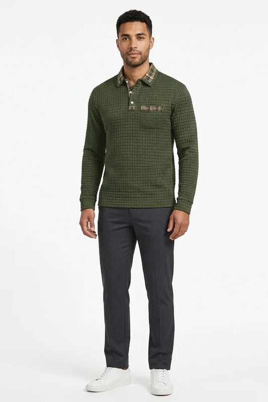 Men’s Long Sleeve Casual Polo