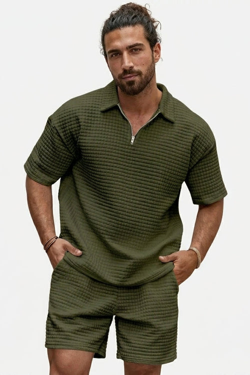 Men’s Preppy Polo Co-Ord Set