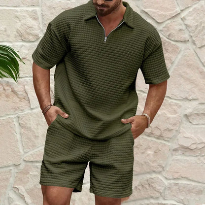 Men’s Preppy Polo Co-Ord Set