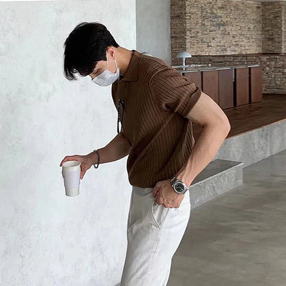 Men’s Slim Fit Smart Casual Polo Shirt