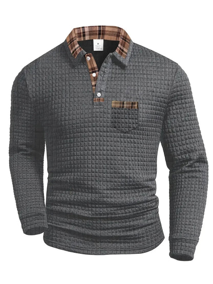 Men’s Long Sleeve Casual Polo