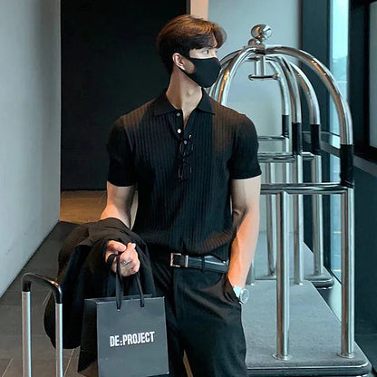 Men’s Slim Fit Smart Casual Polo Shirt