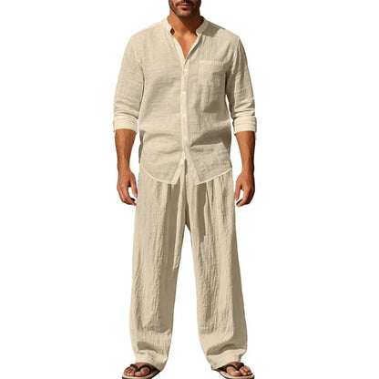 Men’s Linen Set – Four Season Casual Suit