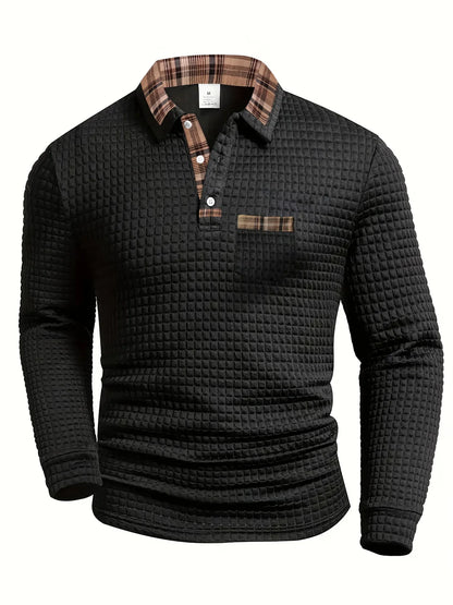 Men’s Long Sleeve Casual Polo