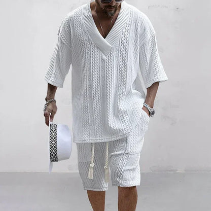 Casual V-Neck Set