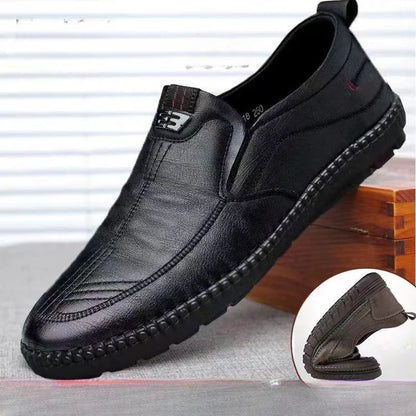 Men’s PU Leather Loafers – Casual Slip-On Comfort