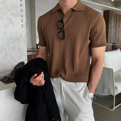 Men’s Slim Fit Smart Casual Polo Shirt