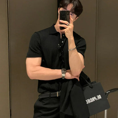 Men’s Slim Fit Smart Casual Polo Shirt