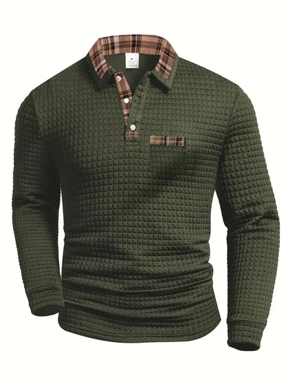 Men’s Long Sleeve Casual Polo
