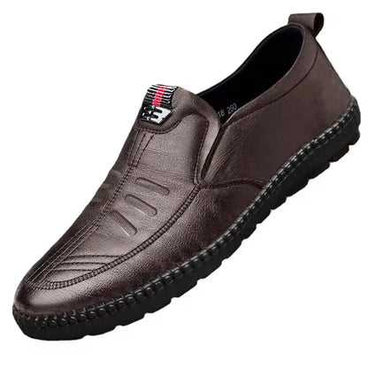 Men’s PU Leather Loafers – Casual Slip-On Comfort