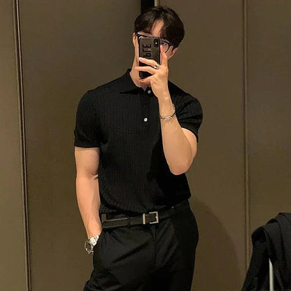 Men’s Slim Fit Smart Casual Polo Shirt